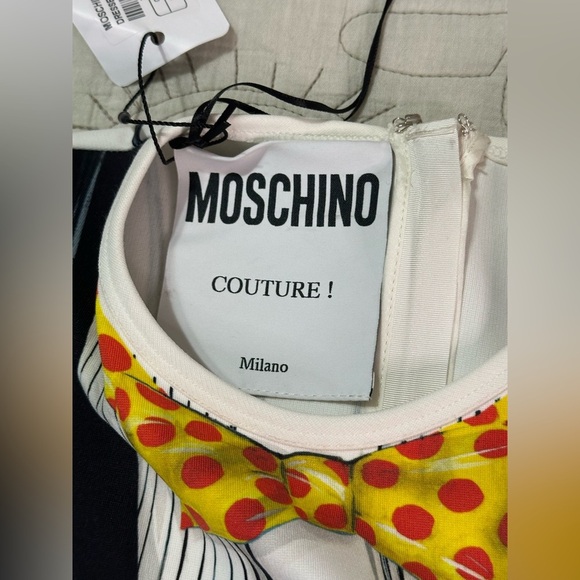 NWT Rare MOSCHINO Couture Trompe L'oeil Tuxedo Suit Dress Sz 6 Minor Flaw - Picture 9 of 13